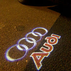 AUDI LOGO PROJECTOT LIGHTS Nr.18 (Menge 1 = 2 Logofolien /2 Türleuchten)
