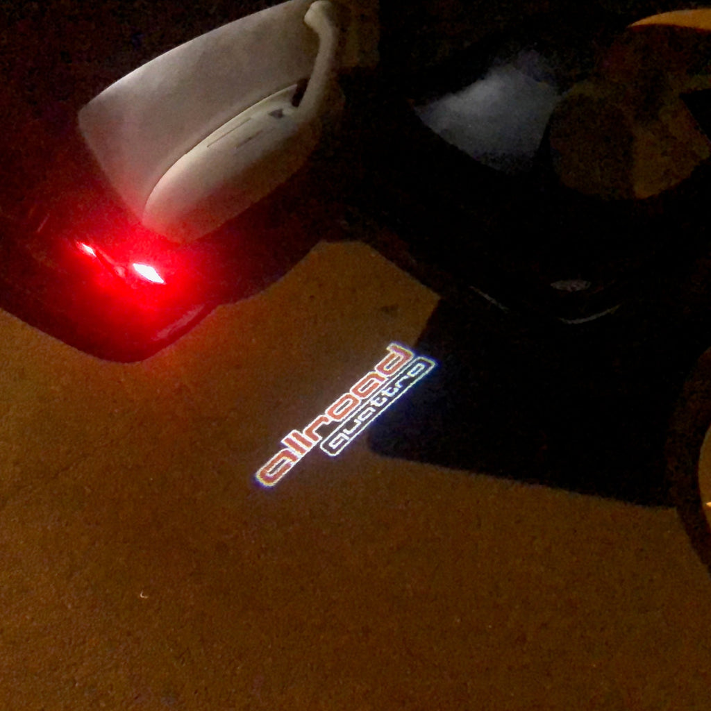 AUDI LOGO PROJECTOR LIGHTS Nr.153 (Menge 1 = 2 Logo Films / 2 Türlichter)