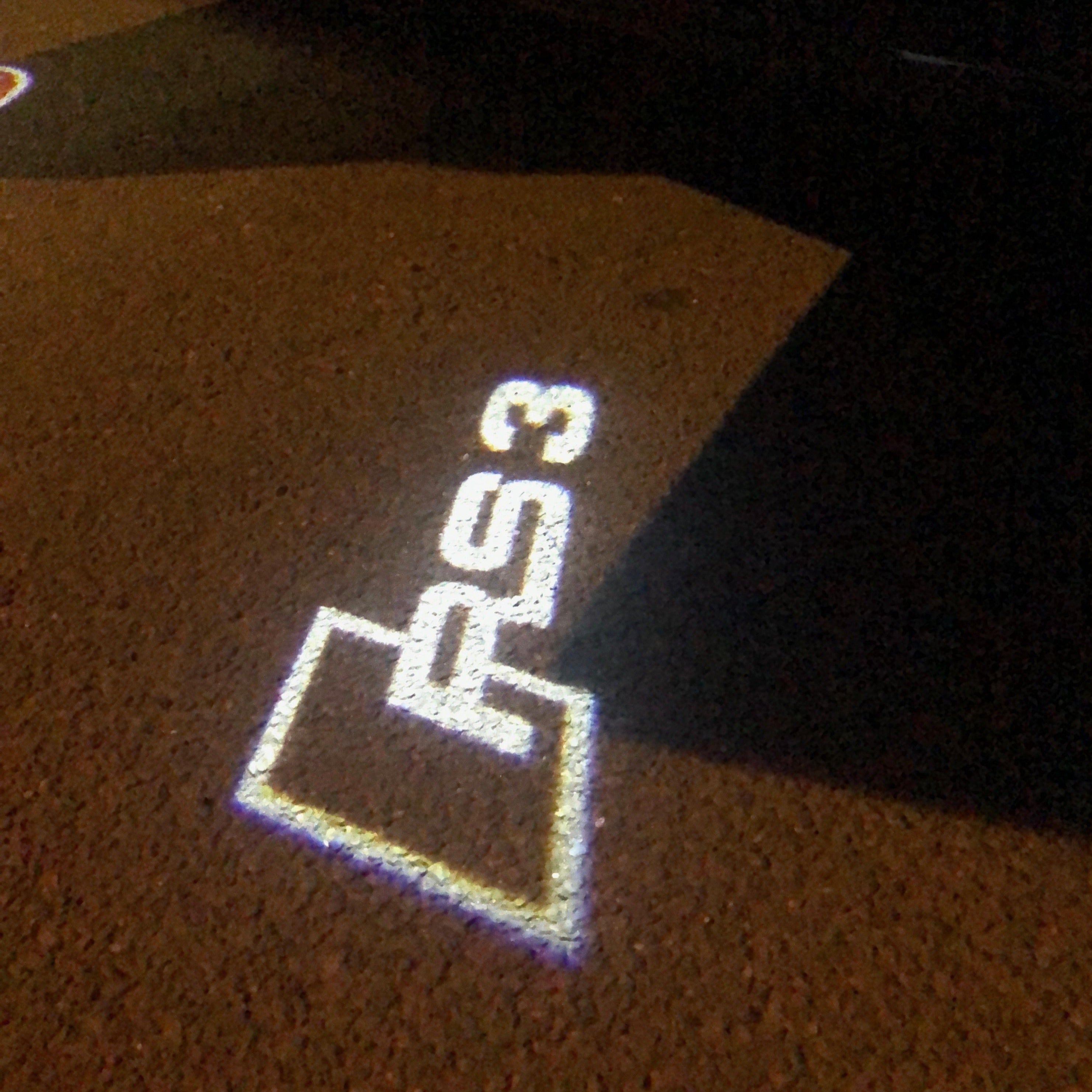 AUDI LOGO PROJECT LIGHTS Nr.120 (quantità 1= 2 Logo Films /2 porta luci）