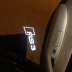 AUDI LOGO PROJECTOT LIGHTS Nr.120 (الكمية 1 = 2 Logo Films /2 أضواء الباب)