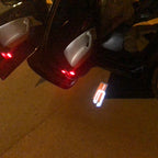 LUCI PROIETTORI LOGO AUDI Nr.109 (quantità 1 = 2 Pellicole Logo / 2 luci porta)