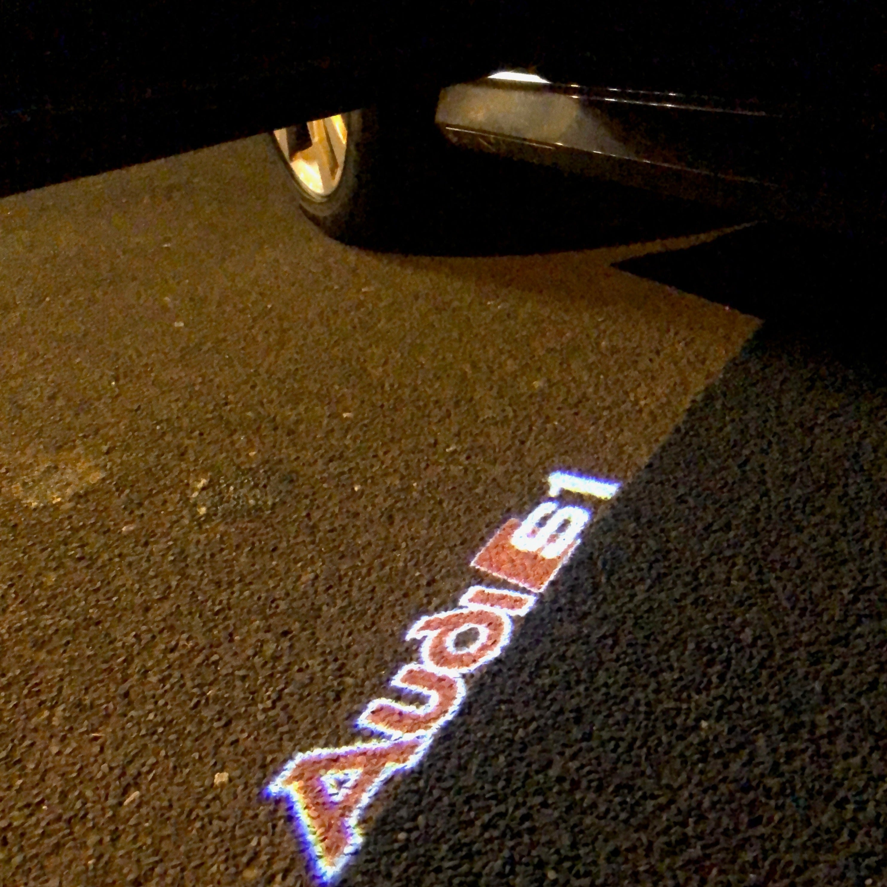 AUDI LOGO PROJECTOT LIGHTS Nr.96 (quantità 1 = 2 Logo Film /2 porta luci)
