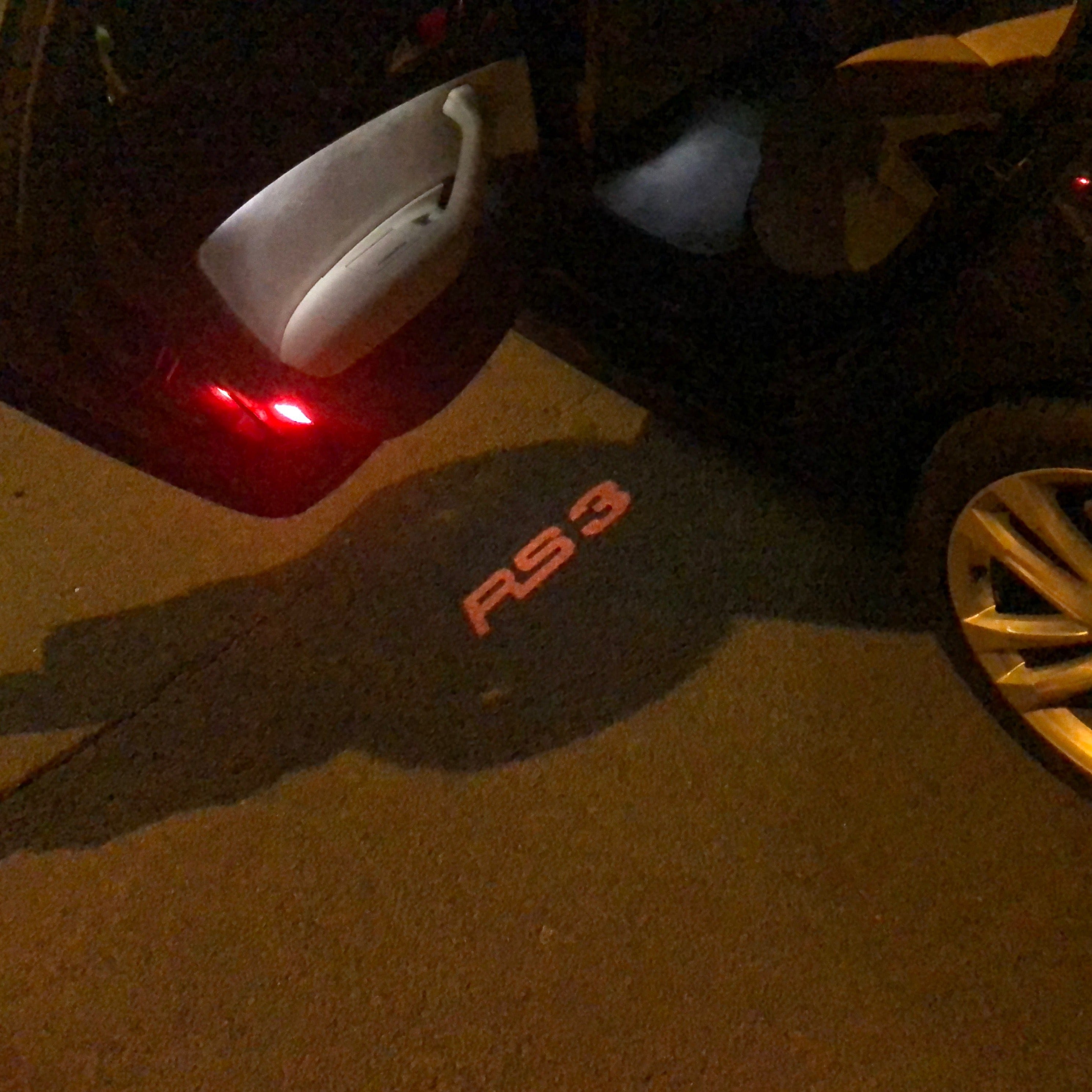 AUDI LOGO PROJECTOT LIGHTS Nr.139 (quantità 1 = 2 Logo Films /2 luci porta)