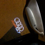 AUDI LOGO PROJECTOT LIGHTS Nr.49 (Menge 1 = 2 Logofolien /2 Türleuchten)