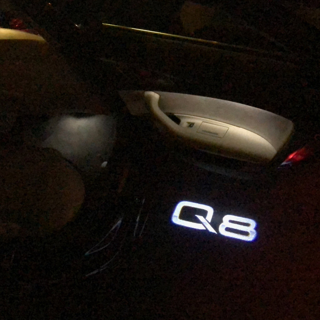 AUDI LOGO PROJECTOT LIGHTS Nr.102 (quantità 1 = 2 Logo Film /2 porta luci)