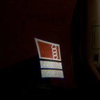 AUDI LOGO PROJECTOT LIGHTS Nr.103 (الكمية 1 = 2 Logo Films /2 أضواء الباب)