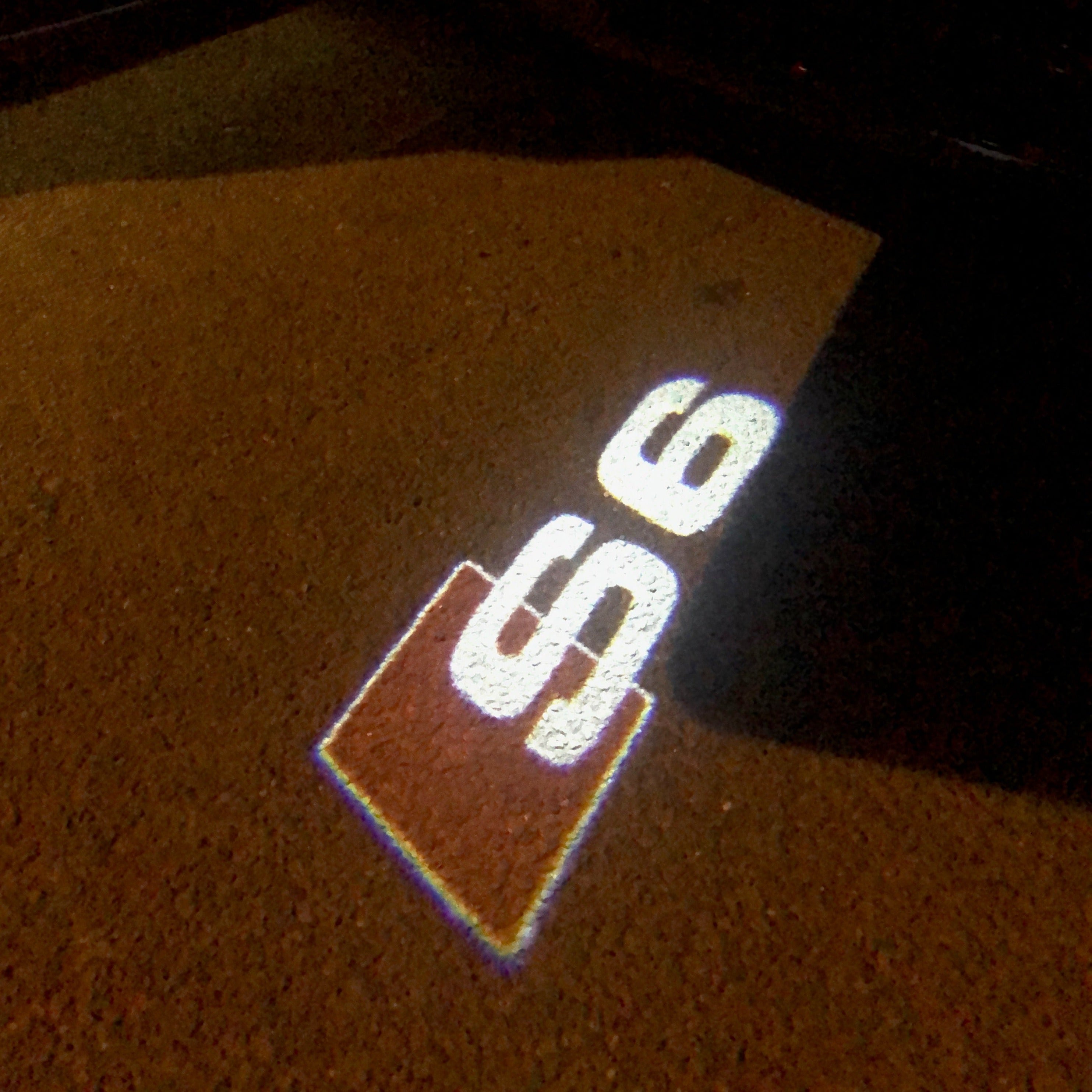 AUDI LOGO PROJECTOT LIGHTS Nr.27 (Menge 1 = 2 Logofolien /2 Türleuchten)