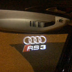 AUDI LOGO PROJECTOT LIGHTS Nr.128 (Menge 1 = 2 Logo Films / 2 Türlichter）