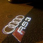 AUDI LOGO PROJECTOT LIGHTS Nr.128 (Menge 1 = 2 Logo Films / 2 Türlichter）