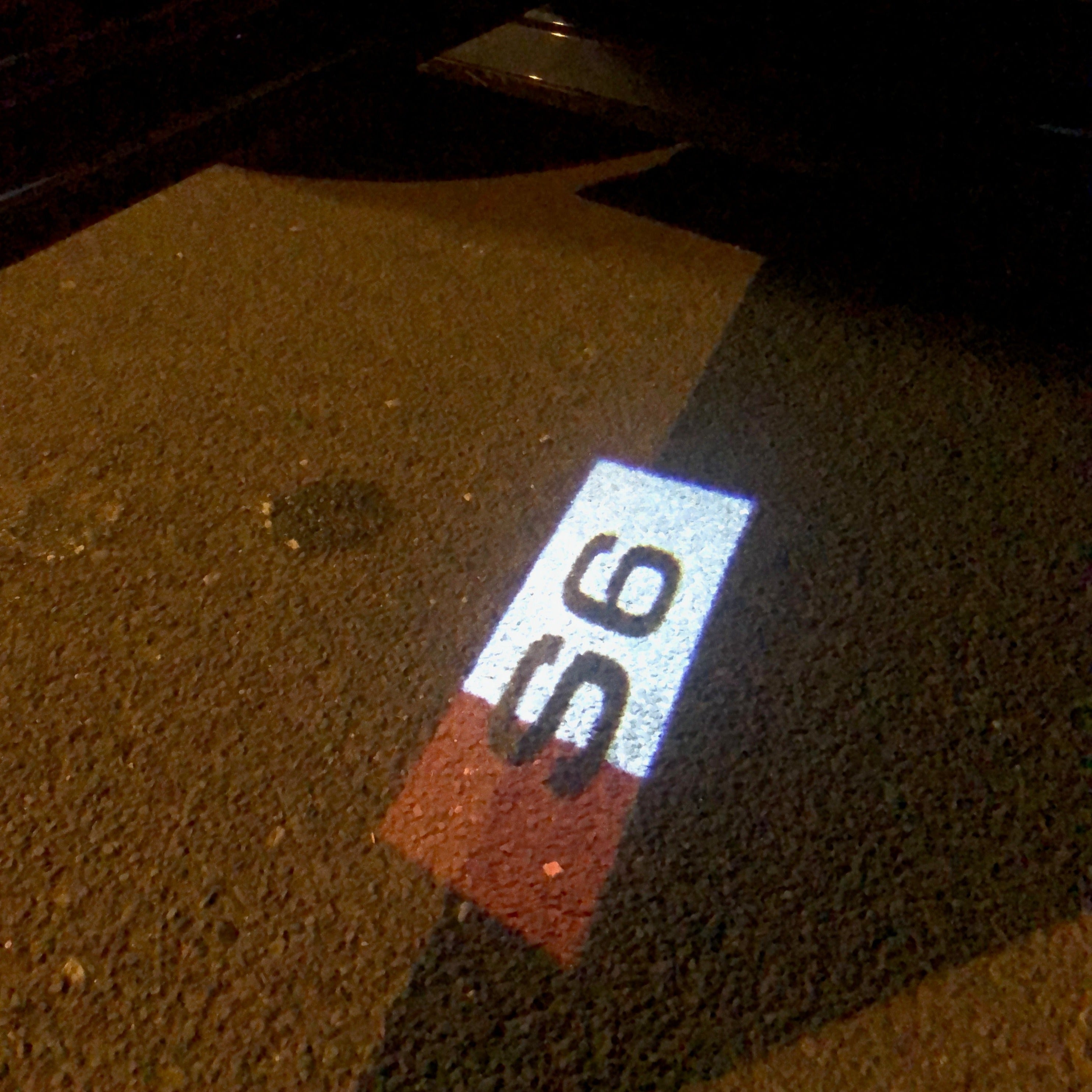 AUDI LOGO PROJECTOT LIGHTS Nr.133 (Menge 1 = 2 Logofolien /2 Türleuchten)