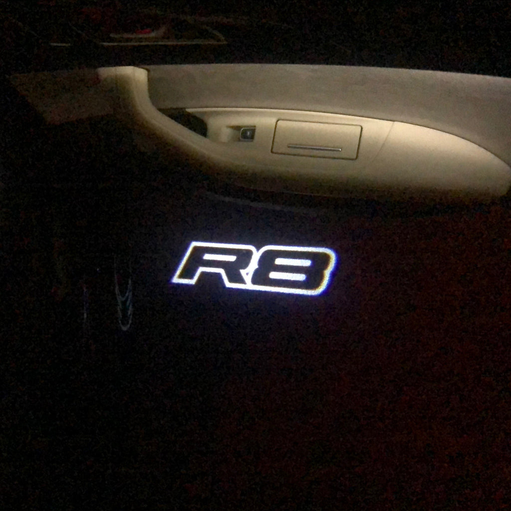 AUDI LOGO PROJECTOT LIGHTS Nr.123 (Menge 1 = 2 Logofolien /2 Türleuchten)