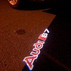 AUDI LOGO PROJECTOT LIGHTS Nr.93 (الكمية 1 = 2 Logo Films /2 أضواء الباب)
