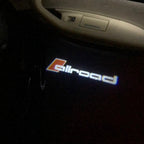 أودي ALLROAD LOGO PROJECTOT أضواء Nr.03 (كمية 1 = 2 شعار الأفلام / 2 أضواء الباب)