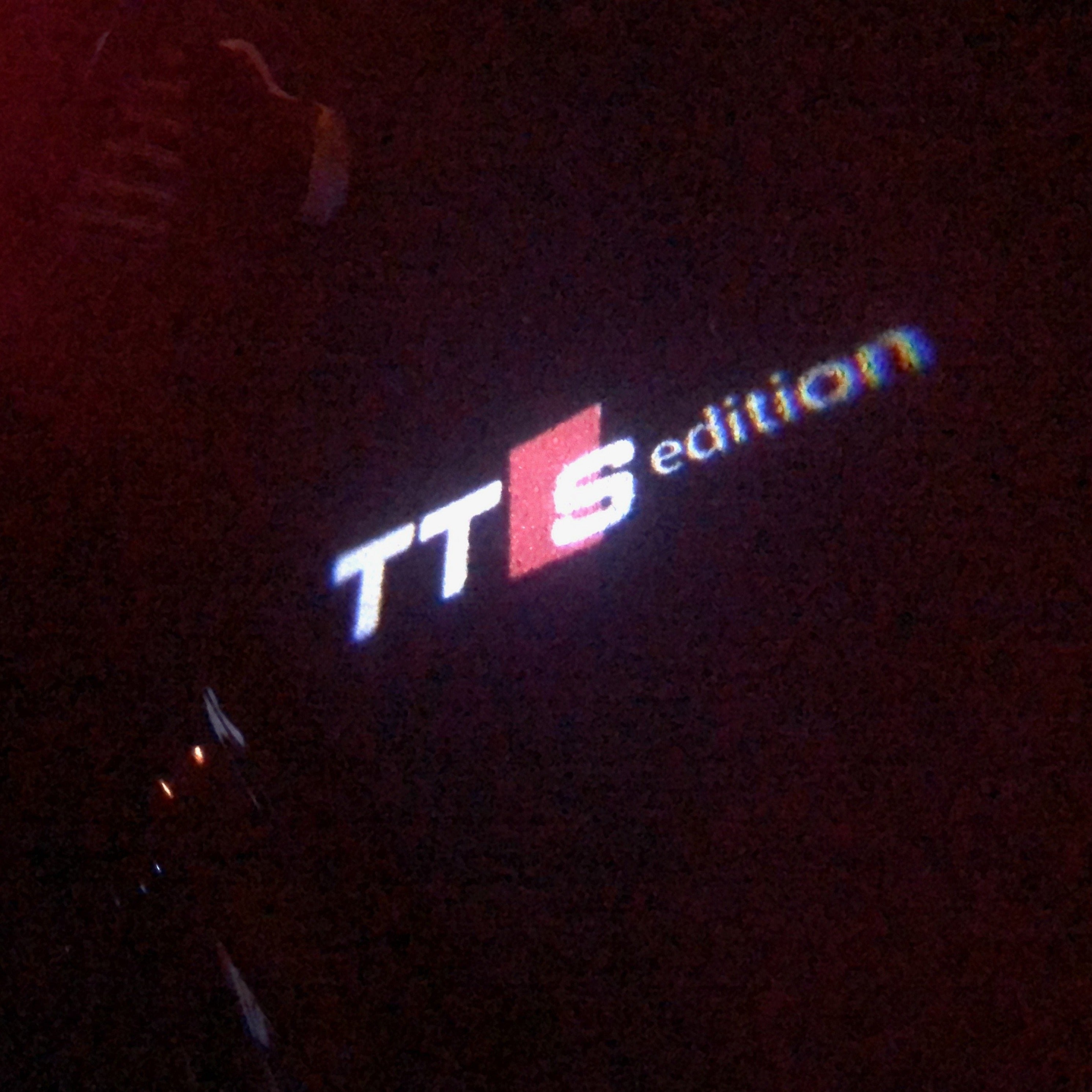 AUDI TTS LOGO PROJECROTR أضواء Nr.21 (الكمية 1 = 2 شعار الأفلام / 2 أضواء الباب)