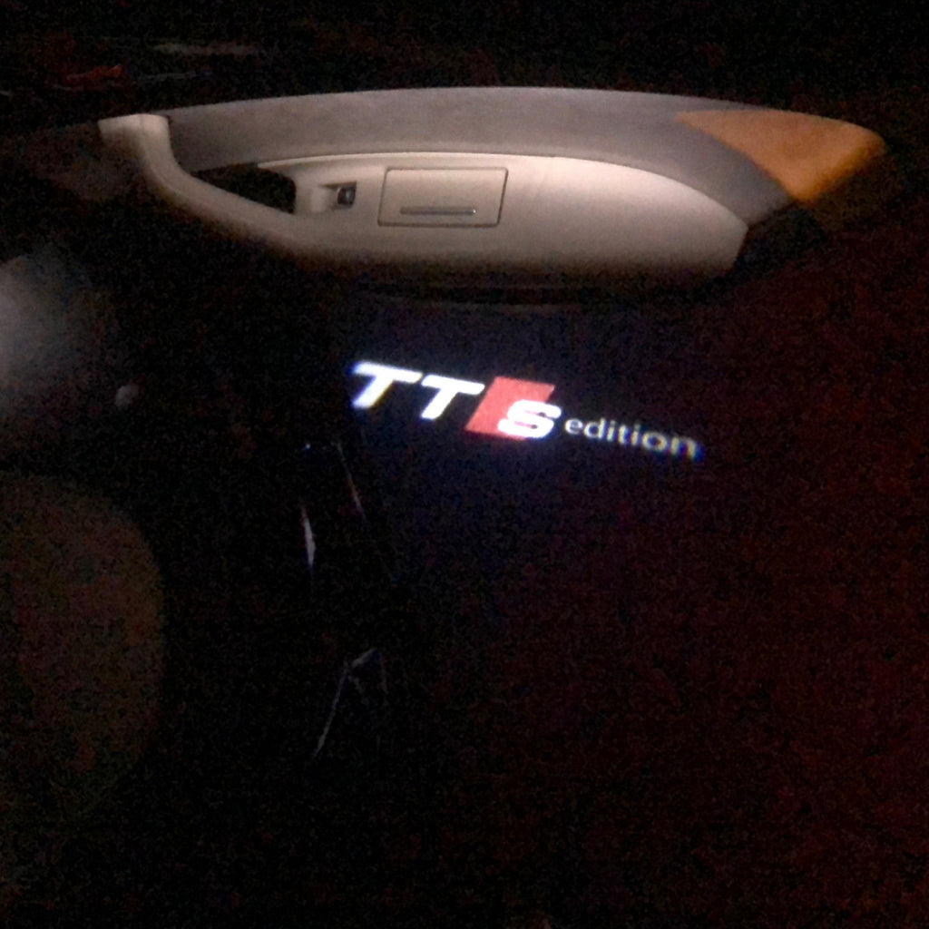 AUDI TTS LOGO PROJECROTR أضواء Nr.21 (الكمية 1 = 2 شعار الأفلام / 2 أضواء الباب)