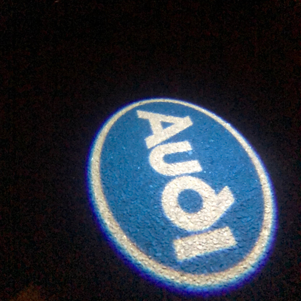 AUDI LOGO PROJECTOT LIGHTS NR. 116 (الكمية 1 = 2 Logo Films /2 door lights）