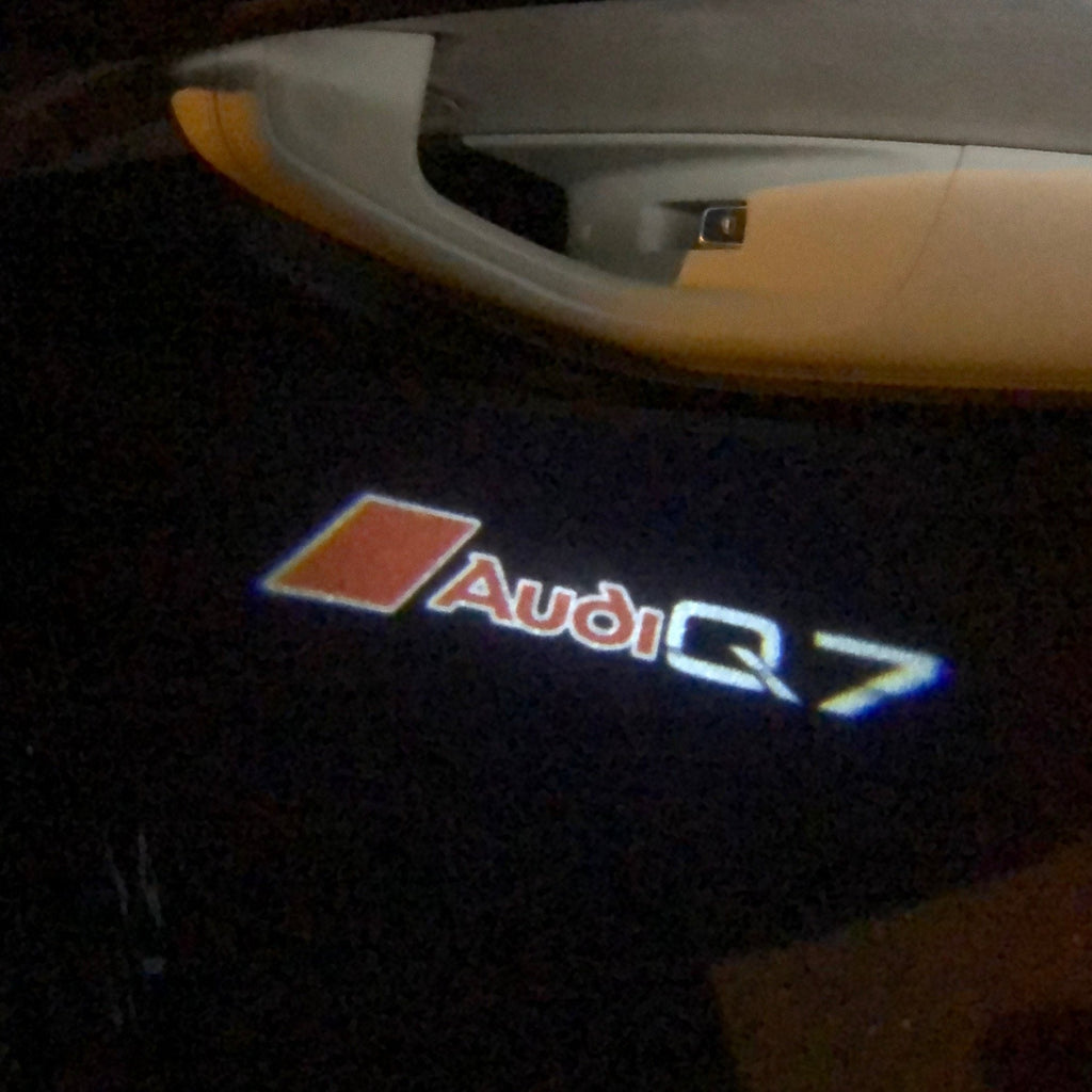 AUDI LOGO PROJECTOT LIGHTS Nr.82 (Menge 1 = 2 Logofolien /2 Türleuchten)