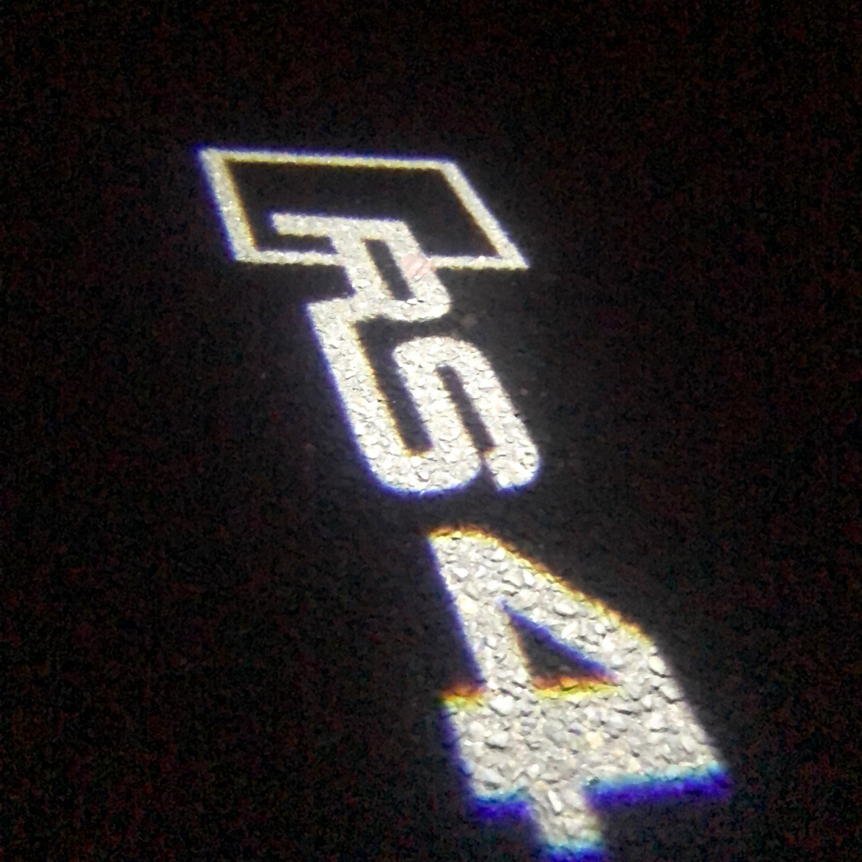 LUCI PROIETTORI LOGO AUDI Nr.118 (quantità 1 = 2 Pellicole Logo / 2 luci porta)