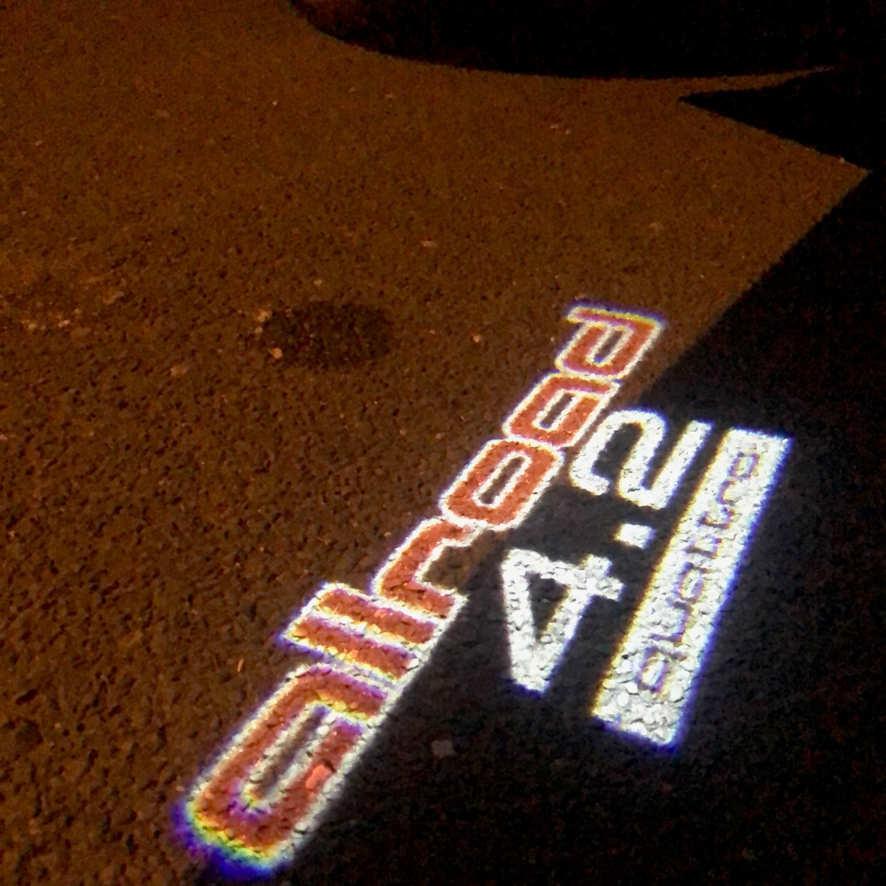 AUDI LOGO PROJECTOT LIGHTS Nr.253 (quantità 1 = 2 Logo Films /2 luci porta)