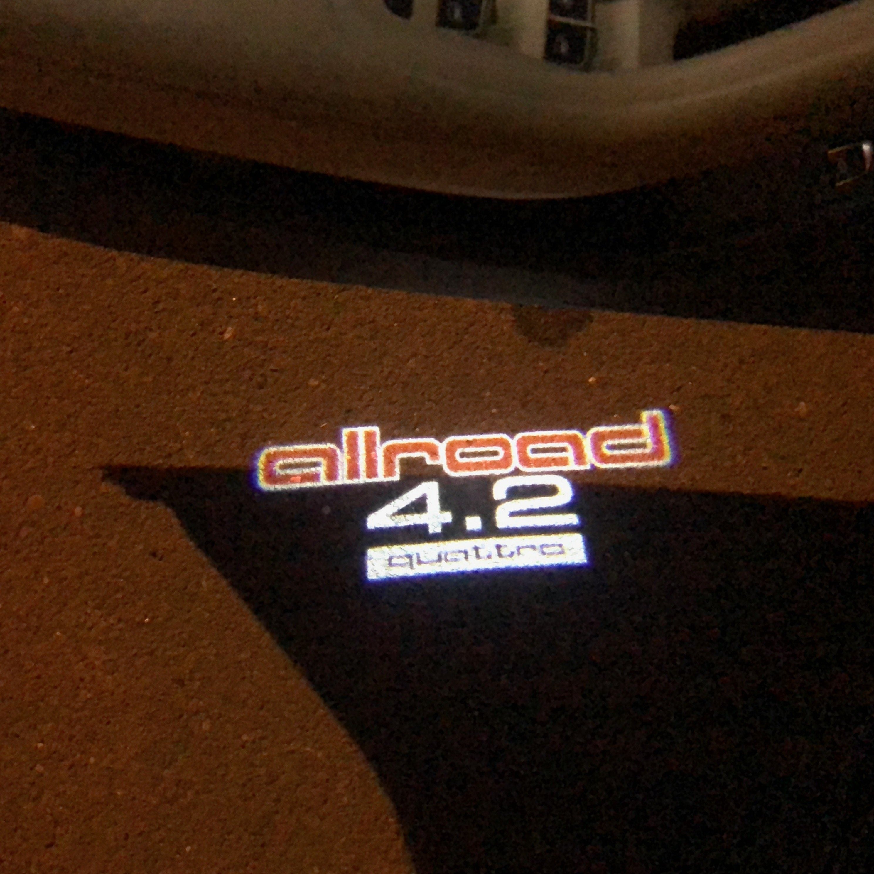 AUDI LOGO PROJECTOT LIGHTS Nr.253 (quantità 1 = 2 Logo Films /2 luci porta)