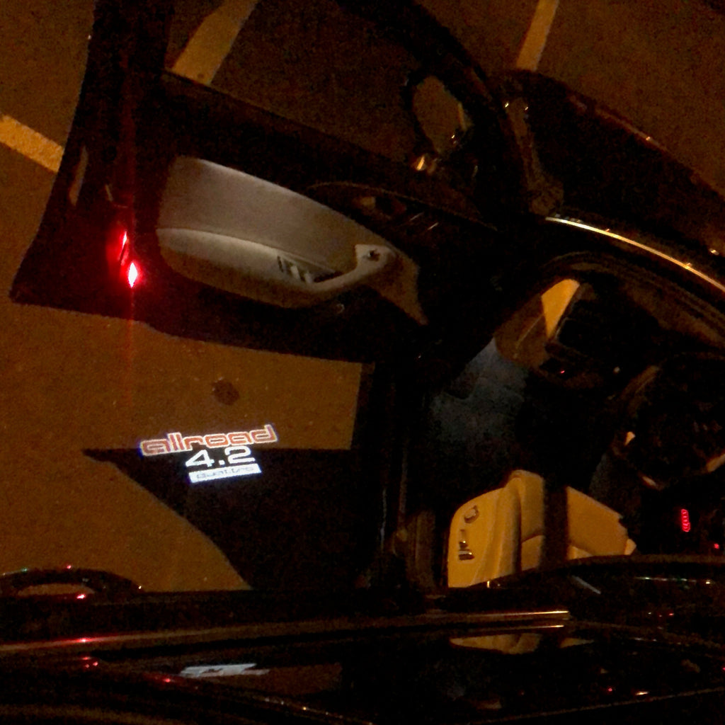 AUDI LOGO PROJECTOT LIGHTS Nr.253 (quantità 1 = 2 Logo Films /2 luci porta)
