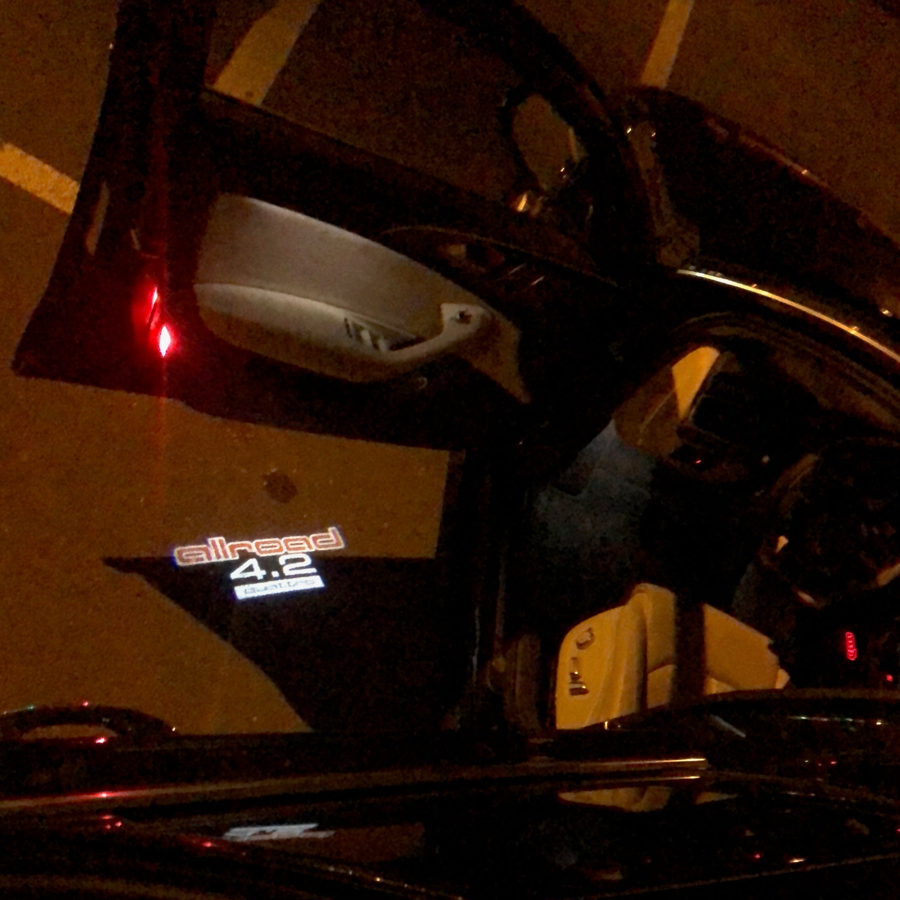 AUDI LOGO PROJECTOT LIGHTS Nr.253 (quantità 1 = 2 Logo Films /2 luci porta)