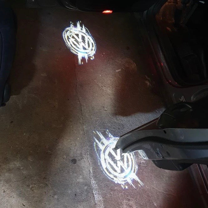 Volkswagen Door lights Logo Nr. 146 (quantità 1 = 2 pellicole logo / 2 luci porta)