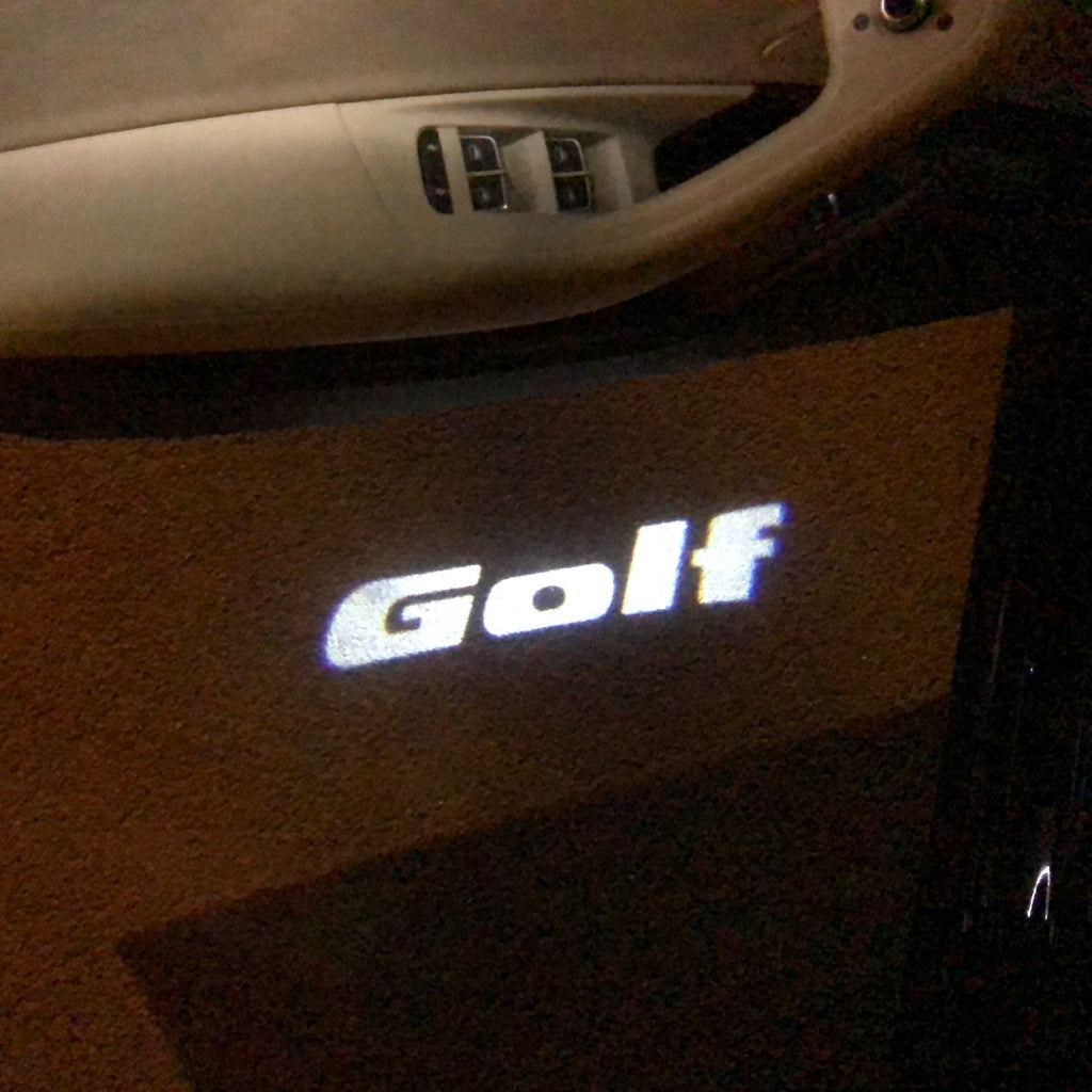 Volkswagen Door lights GOLF Logo Nr.46 (cantidad 1 = 2 Logo Films /2 luces de puerta)