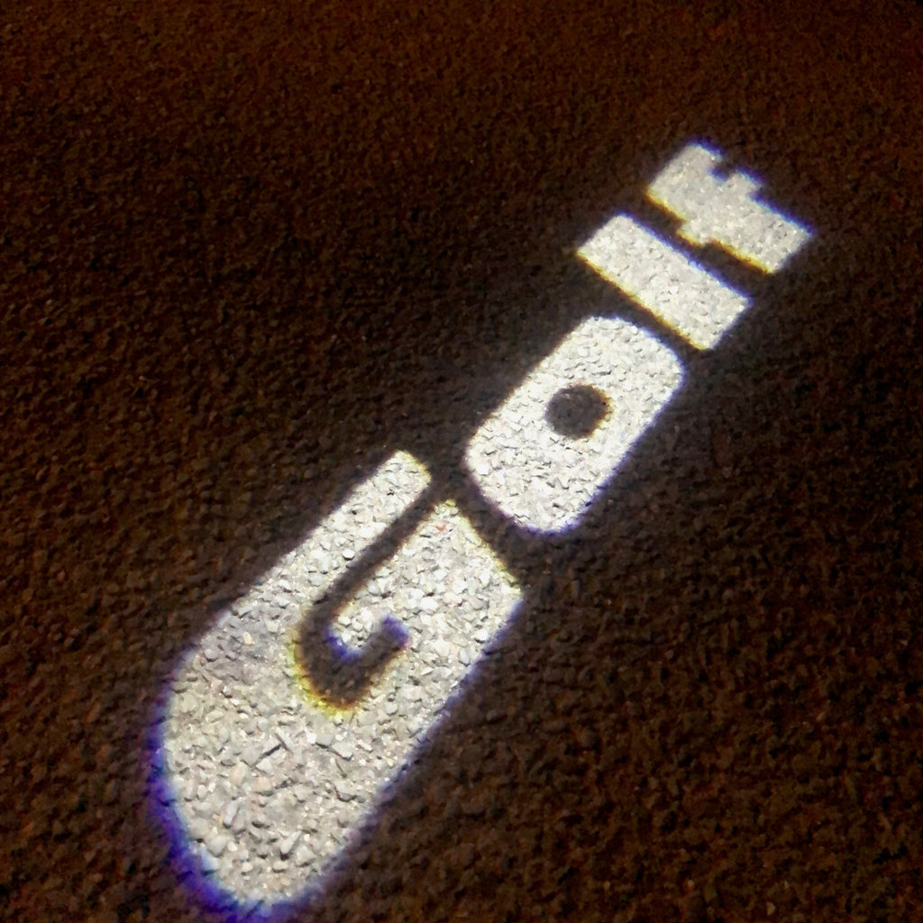 Volkswagen Door lights GOLF Logo Nr.46 (cantidad 1 = 2 Logo Films /2 luces de puerta)