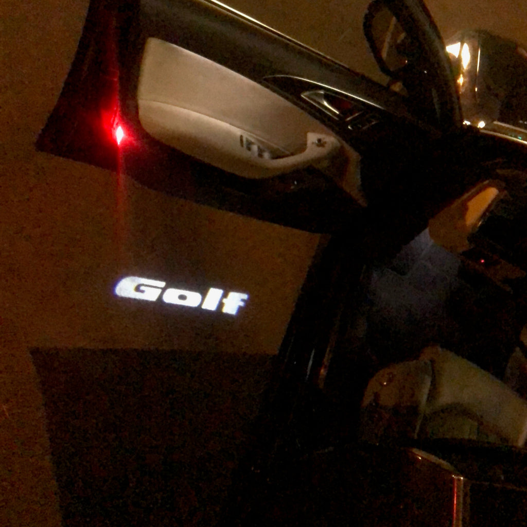 Volkswagen Door lights GOLF Logo Nr.46 (cantidad 1 = 2 Logo Films /2 luces de puerta)
