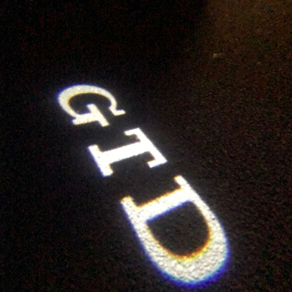 Volkswagen Türleuchten GTD Logo Nr. 30 (Menge 1 = 2 Logo-Folie / 2 Türleuchten)