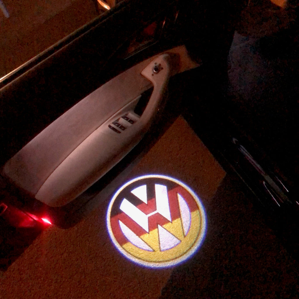 Volkswagen Door lights Logo Nr. 07 (quantità 1 = 2 pellicole logo / 2 luci porta)