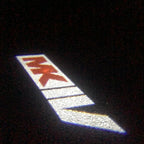 Volkswagen Luces de puerta MK4 Logo Nr.101 (cantidad 1 = 2 películas con logo / 2 luces de puerta）