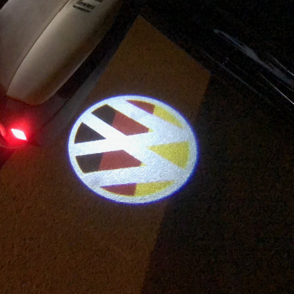 Volkswagen Door lights Logo Nr. 08 (quantità 1 = 2 pellicole logo / 2 luci porta)