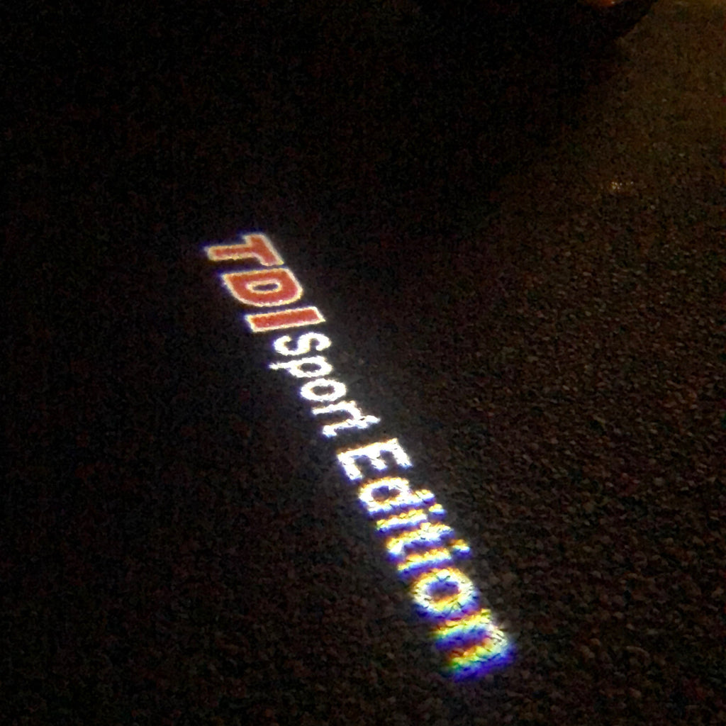 Feux de porte Volkswagen TDI Logo Nr. 22 (quantité 1 = 2 films de logo / 2 lumières de porte）