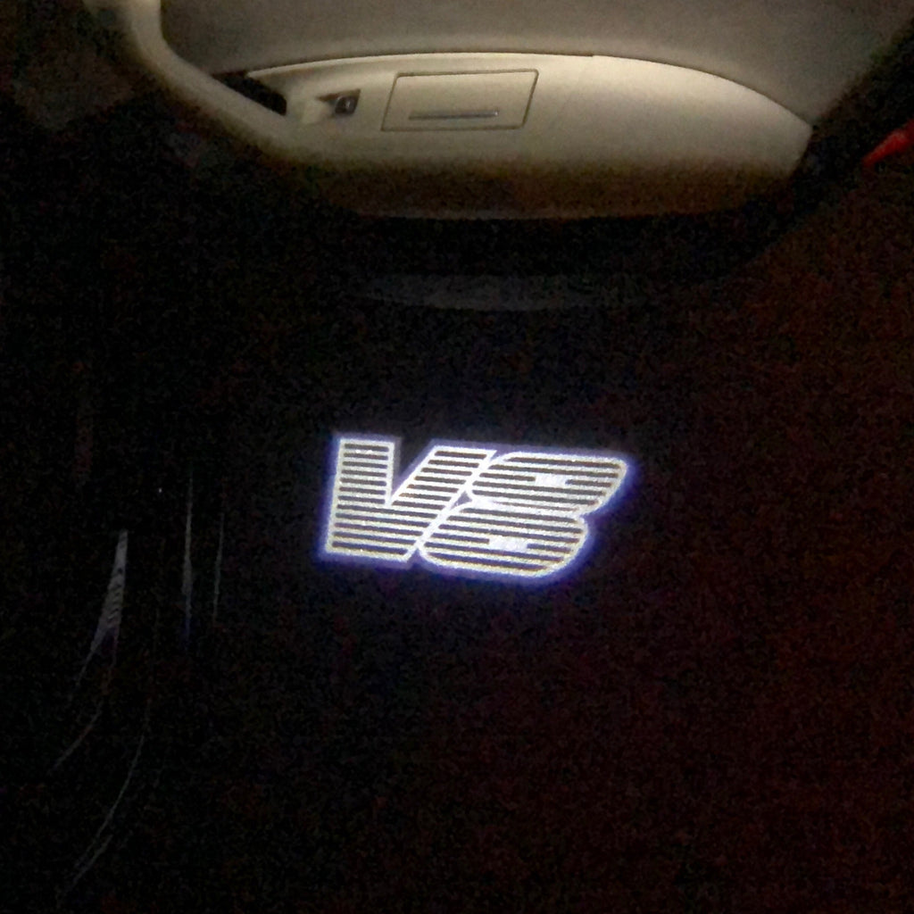 AUDI LOGO PROJECTOT LIGHTS Nr.19 (Menge 1 = 2 Logo Folien /2 Türleuchten)
