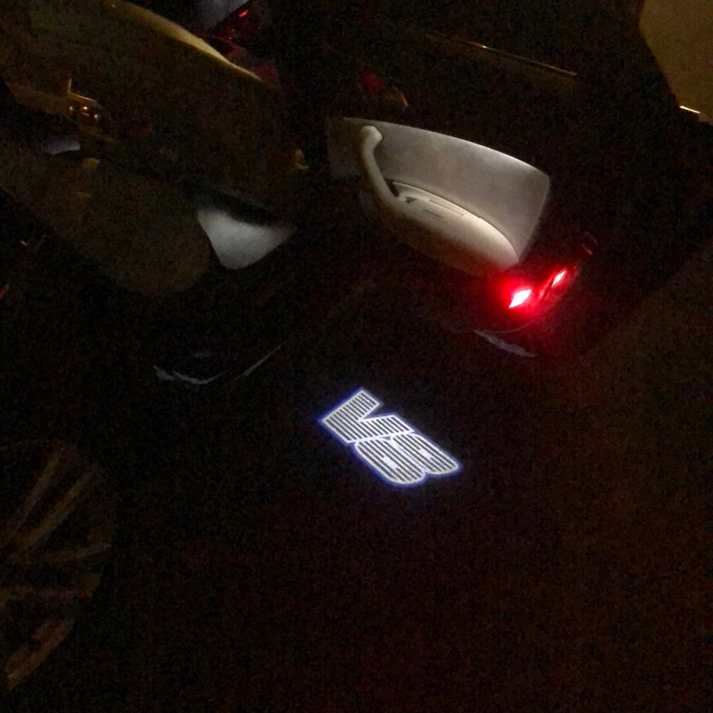 AUDI LOGO PROJECTOT LIGHTS Nr.19 (Menge 1 = 2 Logo Folien /2 Türleuchten)