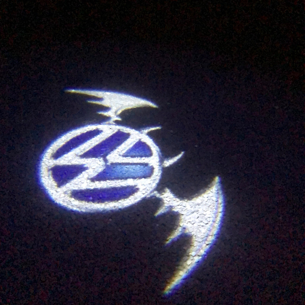 Volkswagen Türleuchten Logo Nr. 144 (Menge 1 = 2 Logofolien /2 Türleuchten)