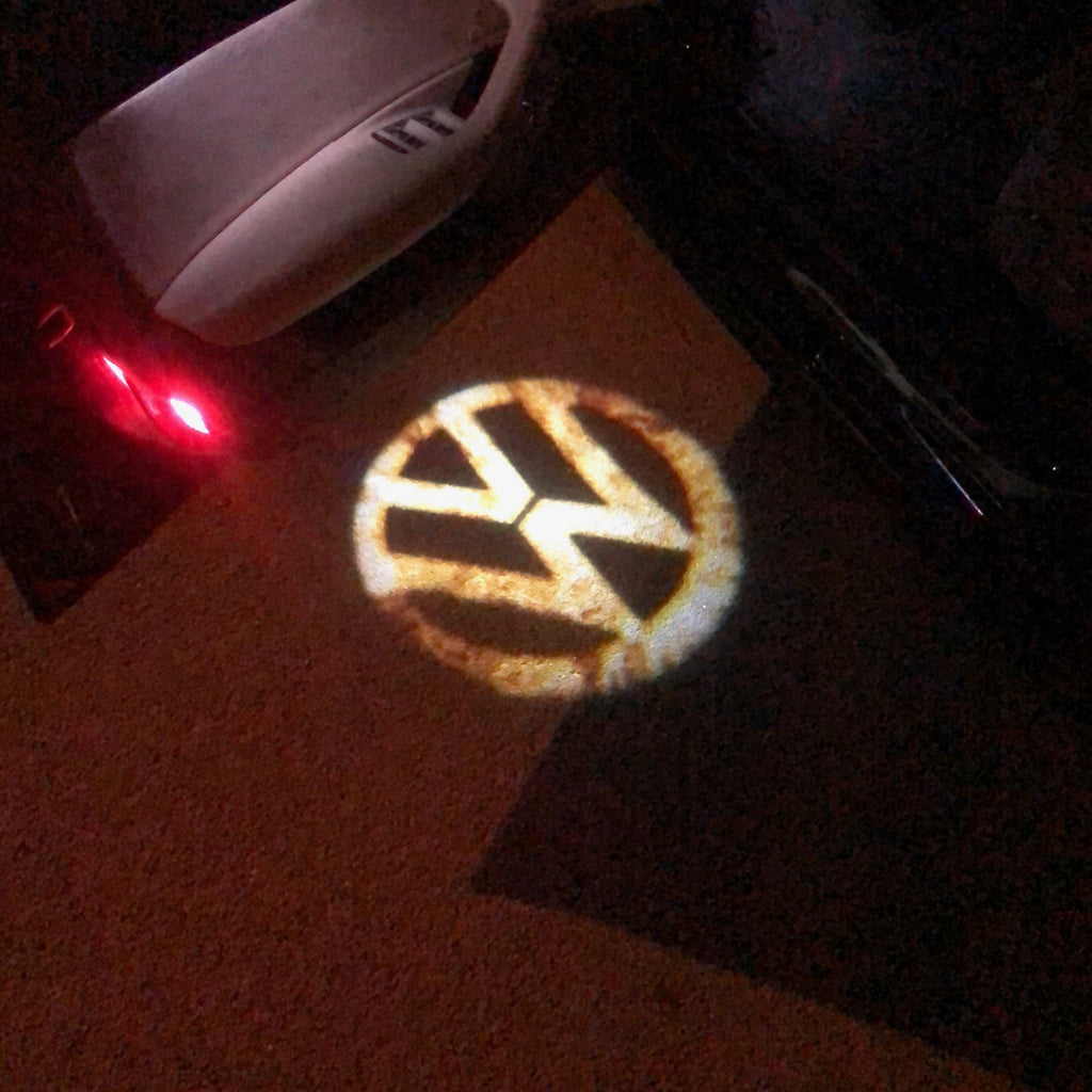 Volkswagen Door lights Logo Nr. 09 (quantità 1 = 2 pellicole logo / 2 luci porta)