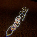 Volkswagen Door lights GTI Logo Nr. 19 (cantidad 1 = 2 películas con logotipo / 2 luces de puerta)