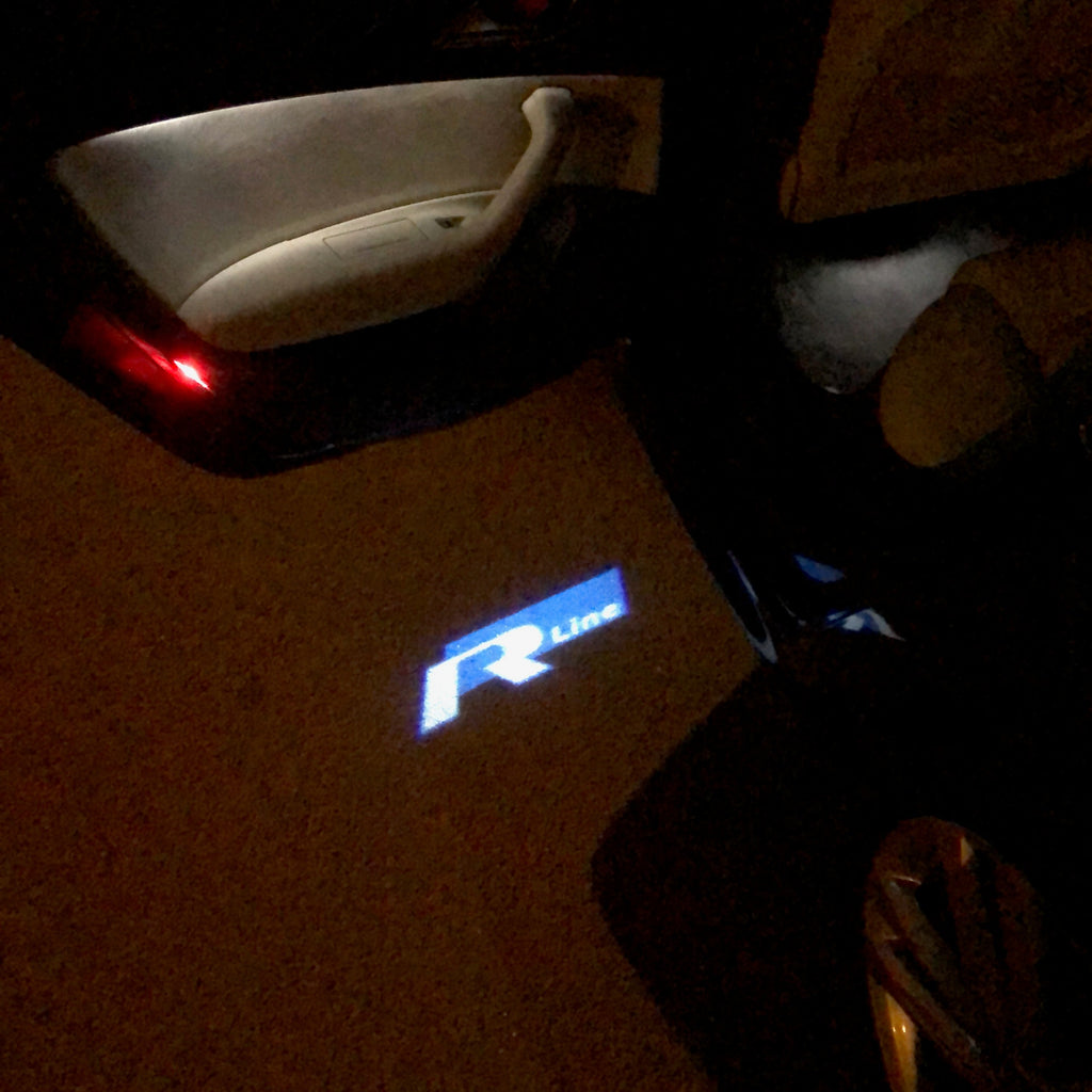 Vokkswagen الباب يضيء RLINE Logo Nr. 53 (الكمية 1 = 2 من Filo Films /2 Los lighs)
