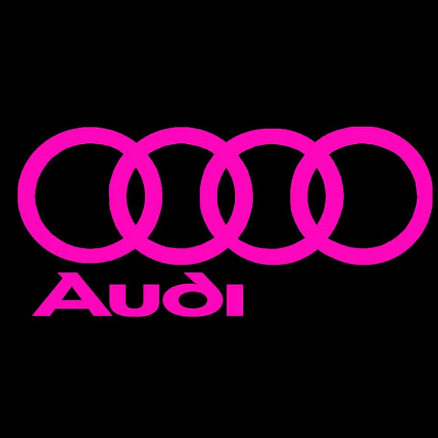 AUDI LOGO PROJECTOT LIGHTS Nr.06 (Menge 1 = 2 Logofolien /2 Türleuchten)