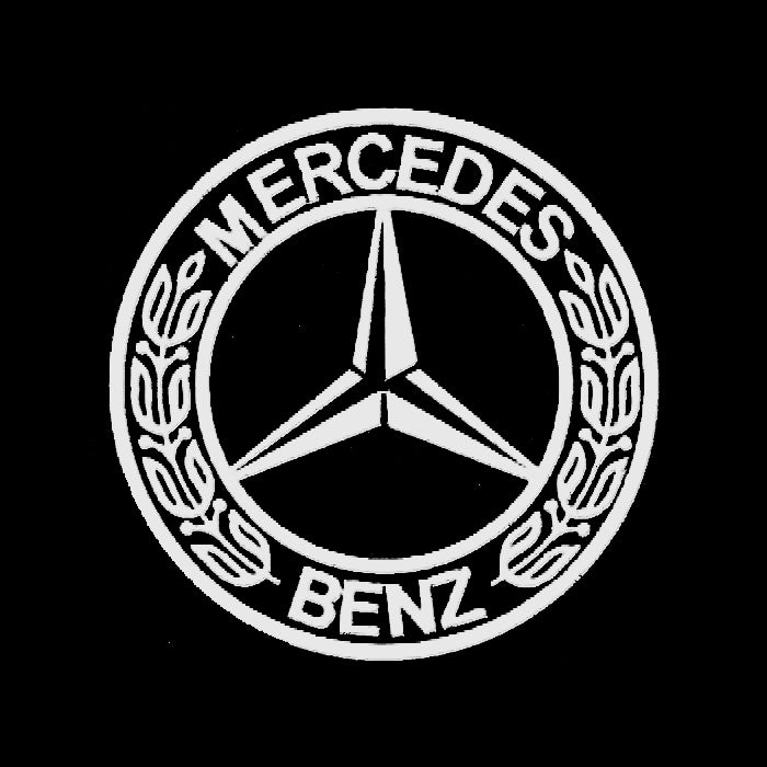 MERCEDES BENZ LOGO PROJECTOT LIGHTS Nr.09 (quantità 1 = 1 set/2 luci porta)