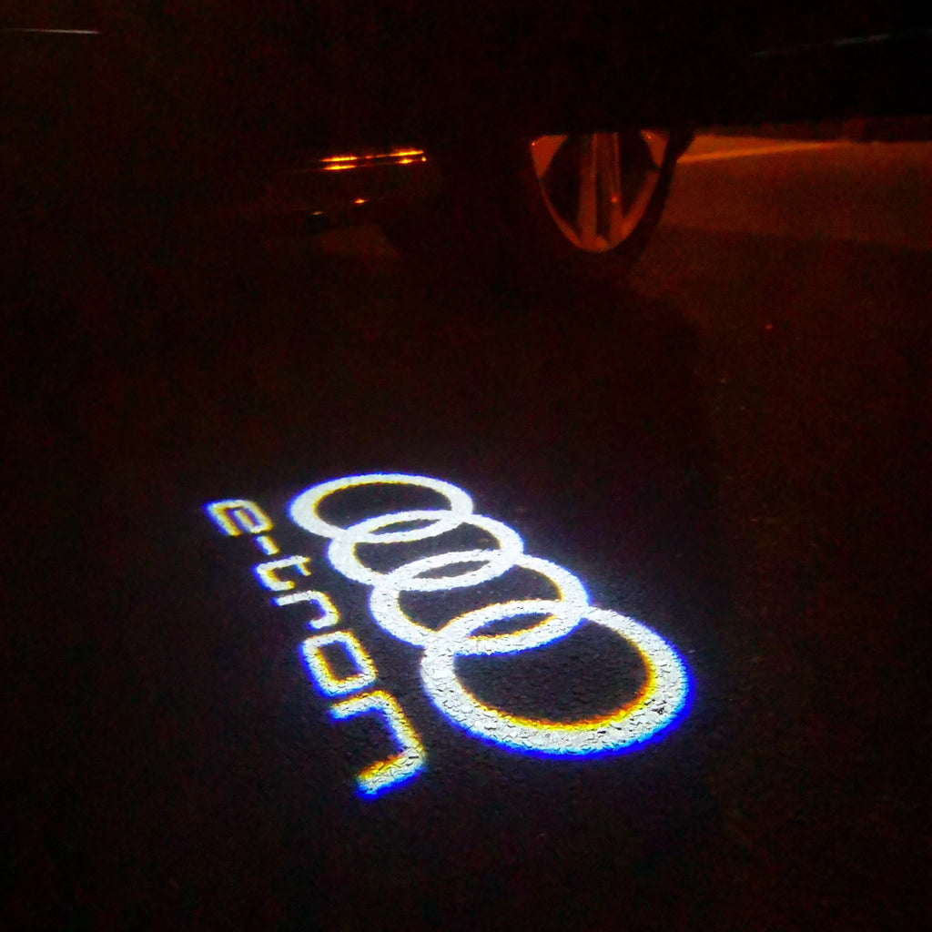 AUDI LOGO PROJECTOT LIGHTS Nr.16 (Menge 1 = 2 Logo Films / 2 Türlichter）