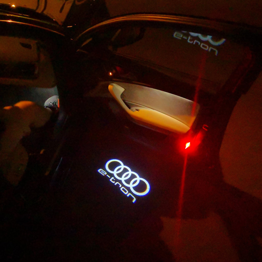 AUDI LOGO PROJECTOT LIGHTS Nr.16 (Menge 1 = 2 Logo Films / 2 Türlichter）