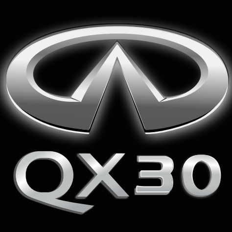 ÉCLAIRAGE DE PROJECTEUR INFINITI QX30 LOGO N ° 46 (quantité 1 = 1 jeux / 2 lumières de porte)