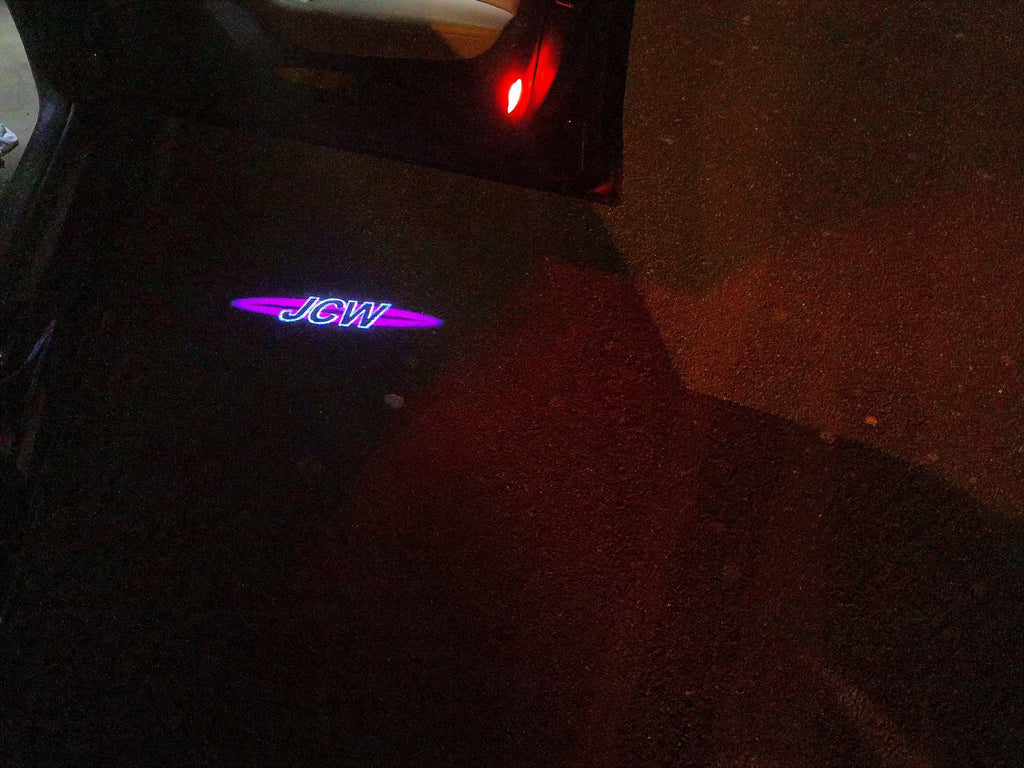 JOHN COOPER WORKS LOGO PROJECROTR LIGHTS Nr.118 (cantidad 1 = 2 logo película / 2 luces de puerta)