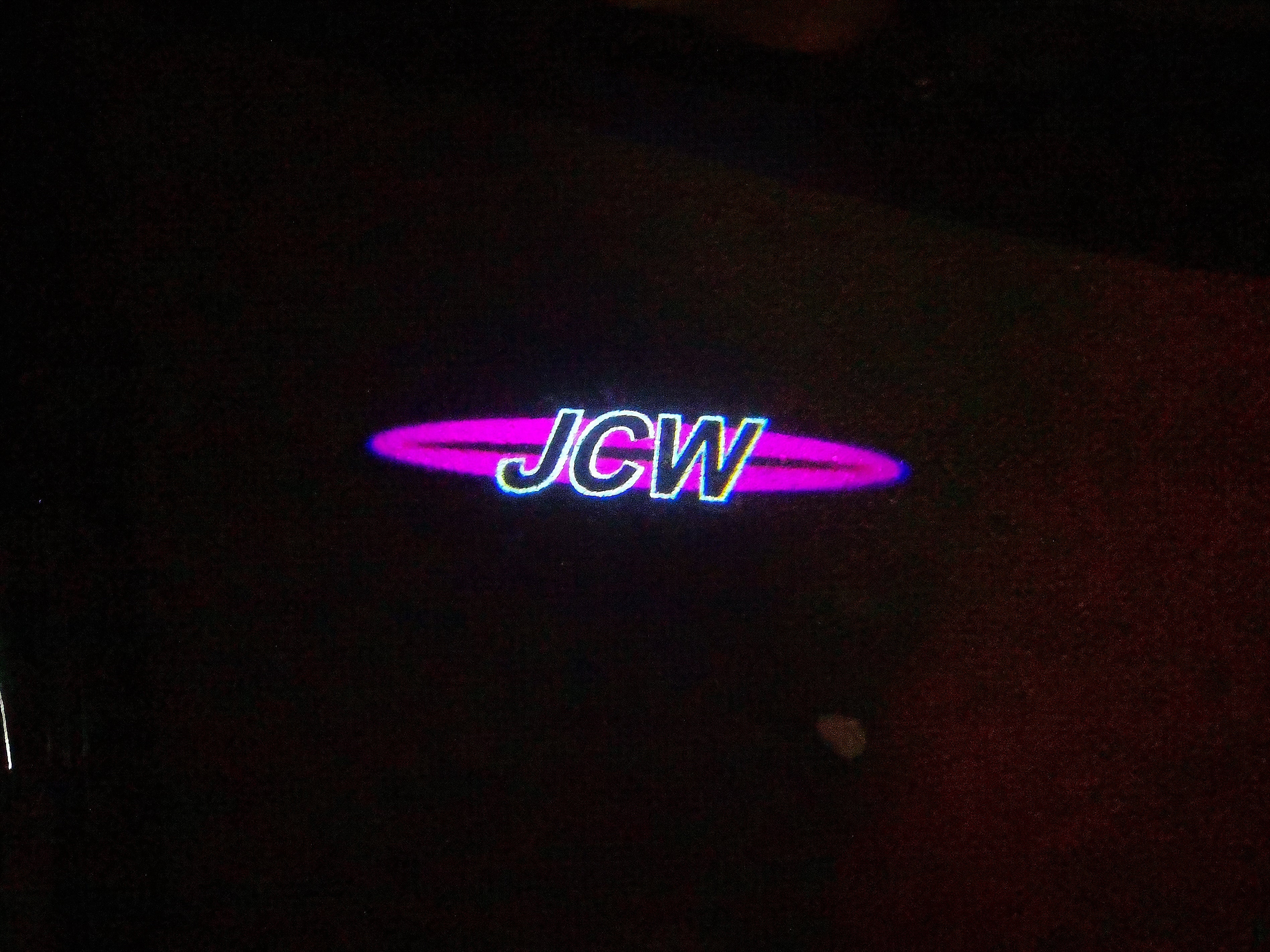 JOHN COOPER WORKS LOGO PROJECROTR LIGHTS Nr.118 (quantità 1 = 2 Logo Film / 2 luci porta)