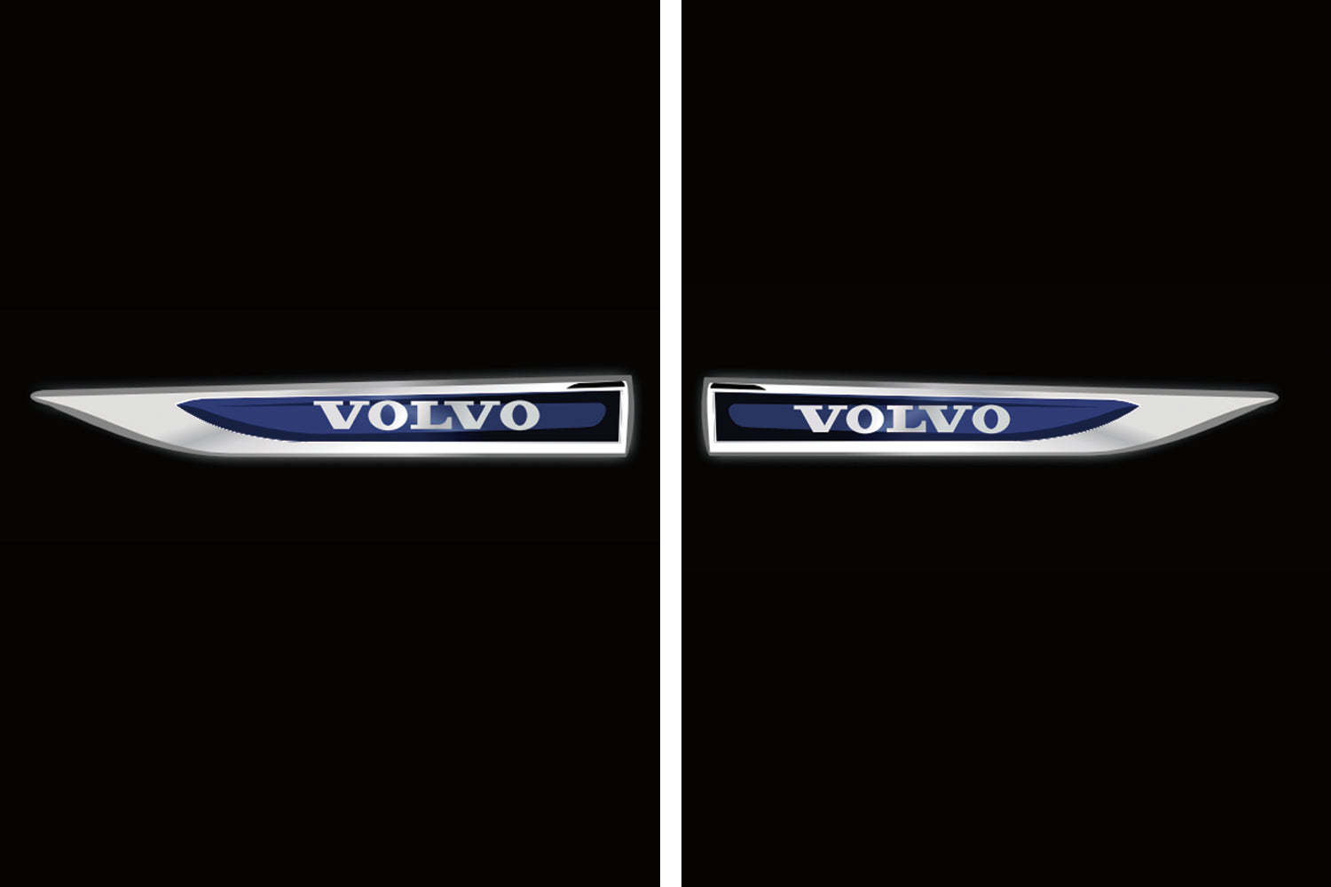 Volvo LOGO PROJECROTR LIGHTS Nr.139 (Menge 1 = 2 Logo Film / 2 Türleuchten)