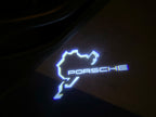 Porsche original logo projection Light No. 03 (qty. 1 = 2 logo film / 2 Door Lights)